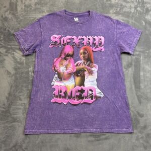 Sexyy Red Shirt Womens Small Purple Legends Apparel 50th Hip Hop Rap Graphic Tee